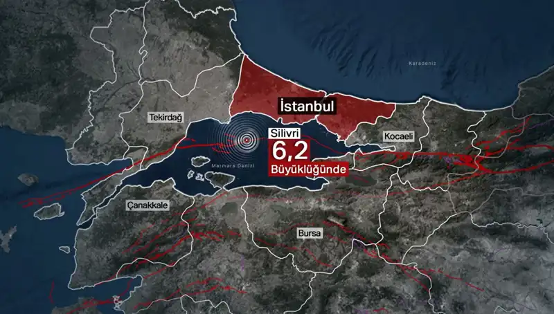 İstanbul'da 6.2 Büyüklüğünde Deprem! Şehir Beşik Gibi Sallandı