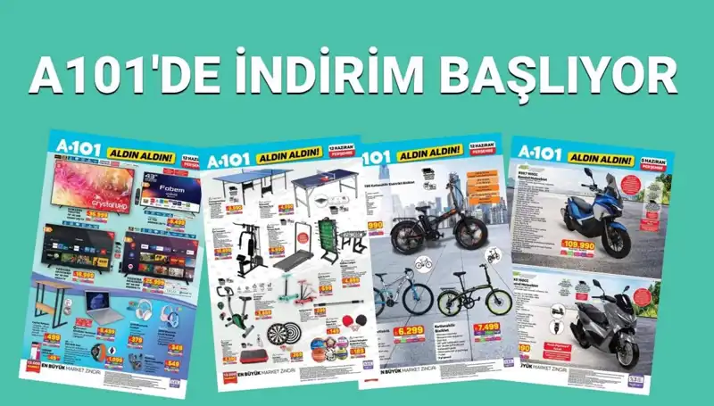 A101 12 Haziran Aktüel Kataloğu ile Fırsatlar Kapıda: Beyaz Eşya ve Elektronik Ürünler