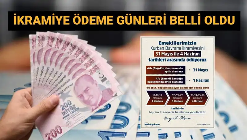 Emekli Bayram İkramiyeleri Hesaplara Geçiyor! Ödeme Tarihleri Açıklandı