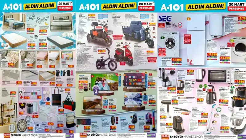 A101 Aktüel Kataloğu ile Geliyor: Mart Ayının En Çok Beklenen Ürünleri