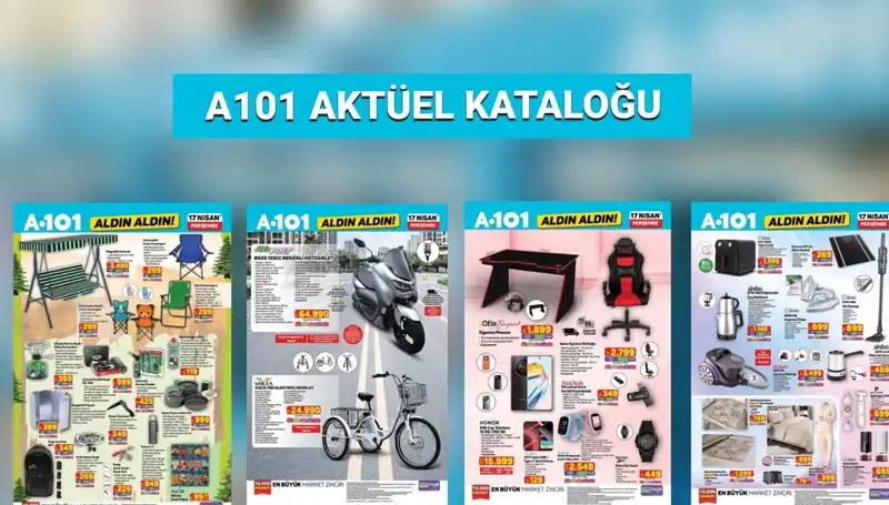 A101 Market’te 17-24 Nisan Döneminde Satışta Olan Aktüel Ürünler
